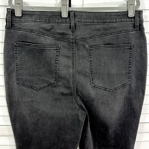 Chico’s High Rise Jeans Size 3T (16T) Skinny Ankle Black - Picture 7 of 12
